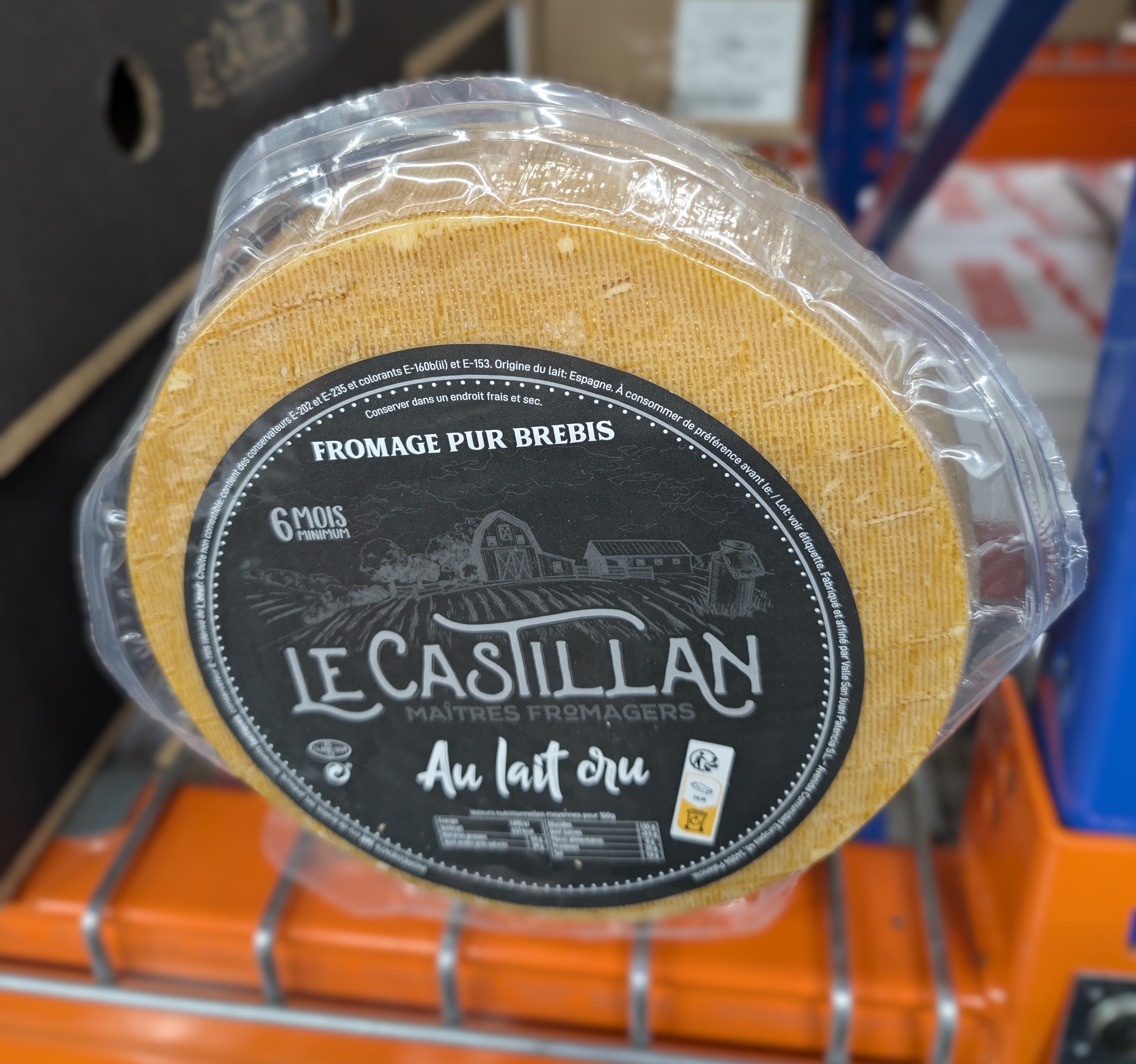 FROMAGE BREBIS 6 MOIS LC CASTILLAN
